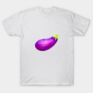 MINIMALIST LOW POLY EGGPLANT T-Shirt